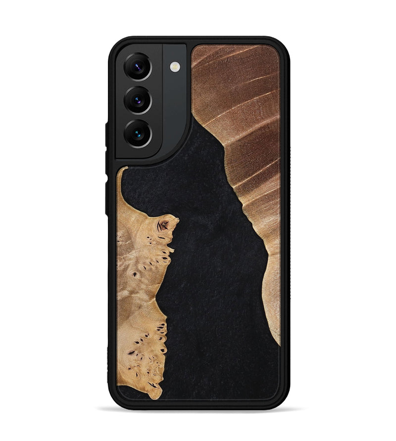 Galaxy S22 Plus Wood+Resin Phone Case - Claude (Pure Black, 698909)