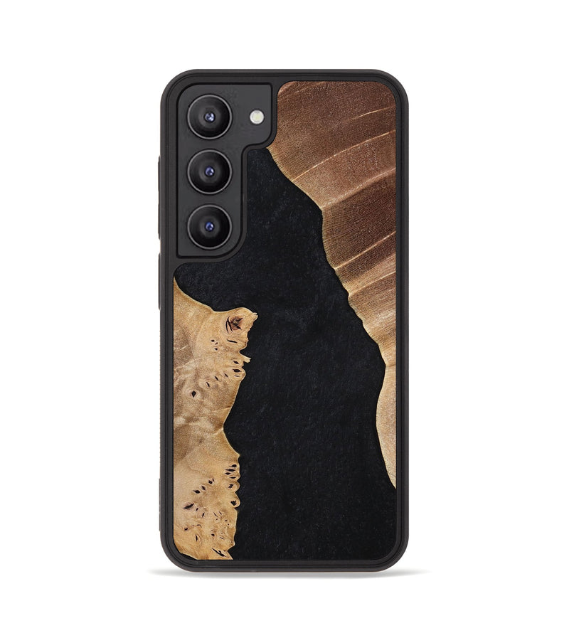 Galaxy S23 Wood+Resin Phone Case - Claude (Pure Black, 698909)