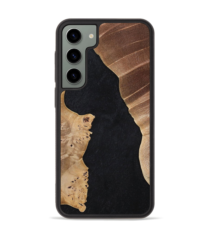 Galaxy S23 Plus Wood+Resin Phone Case - Claude (Pure Black, 698909)