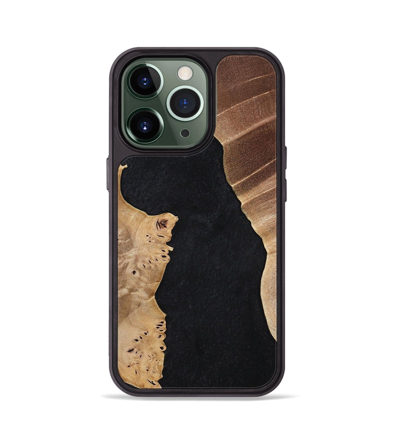 iPhone 13 Pro Wood+Resin Phone Case - Claude (Pure Black, 698909)