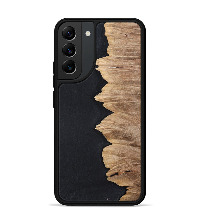 Galaxy S22 Plus Wood+Resin Phone Case - Sylvia (Pure Black, 698913)