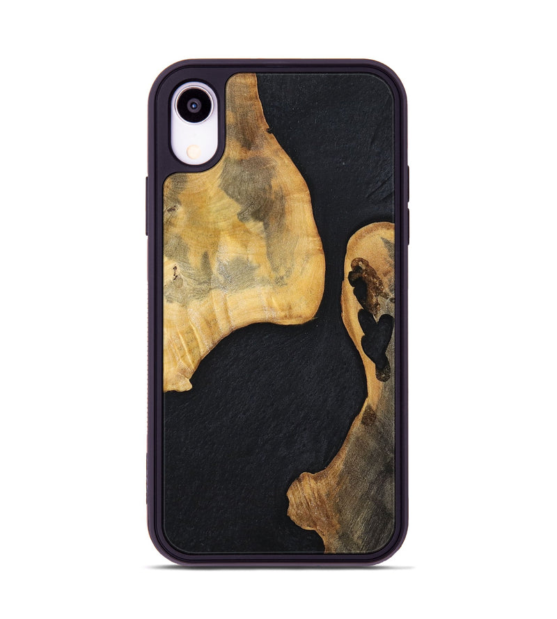 iPhone Xr Wood+Resin Phone Case - Muriel (Pure Black, 698914)