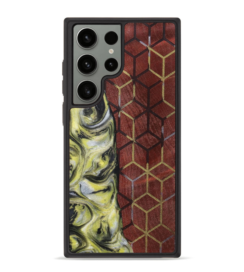 Galaxy S23 Ultra Wood+Resin Phone Case - Karter (Pattern, 698932)