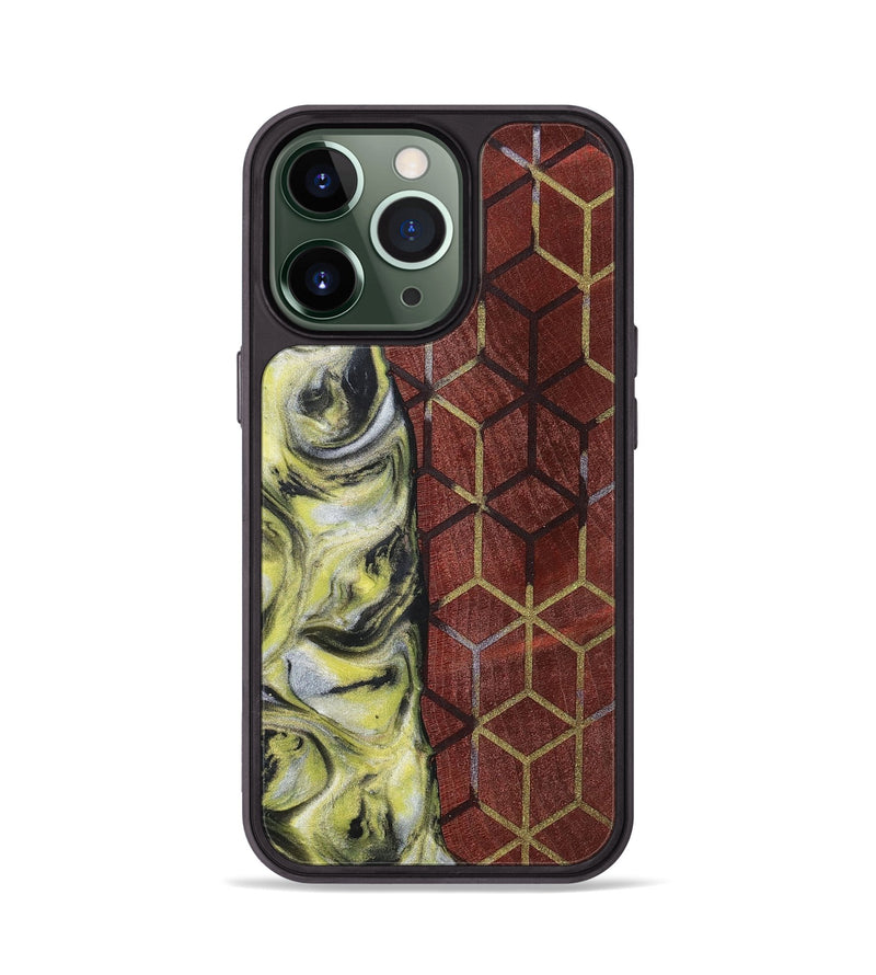 iPhone 13 Pro Wood+Resin Phone Case - Karter (Pattern, 698932)
