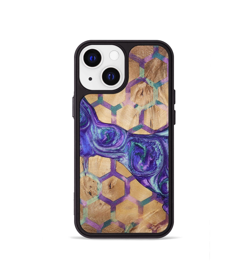 iPhone 13 mini Wood+Resin Phone Case - Major (Pattern, 698935)