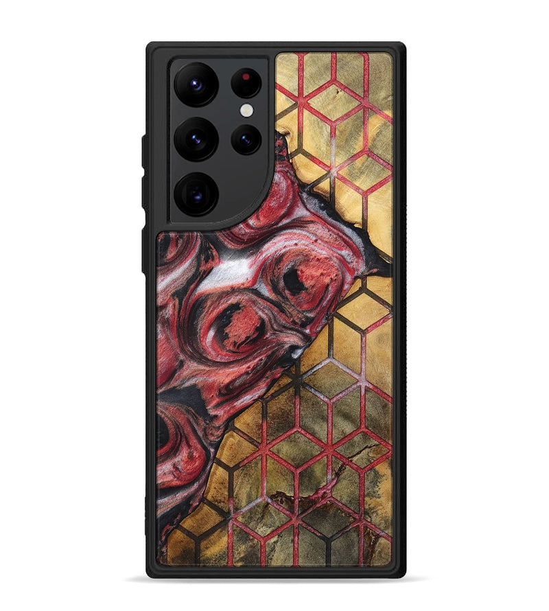 Galaxy S22 Ultra Wood+Resin Phone Case - Isla (Pattern, 698936)