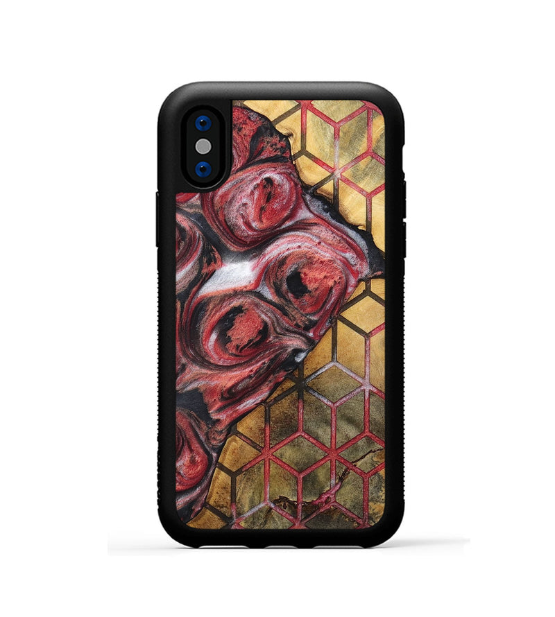 iPhone Xs Wood+Resin Phone Case - Isla (Pattern, 698936)