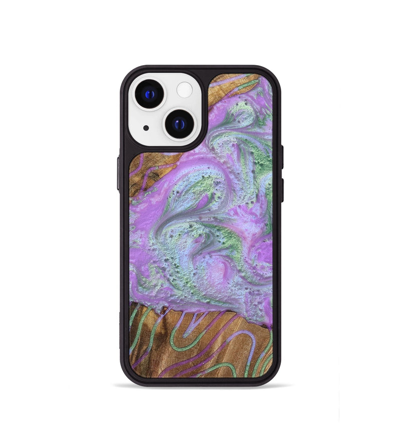 iPhone 13 mini Wood+Resin Phone Case - Juan (Pattern, 698947)
