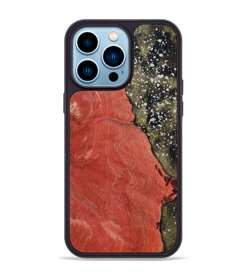iPhone 14 Pro Max Wood+Resin Phone Case - Savanna (Cosmos, 698966)