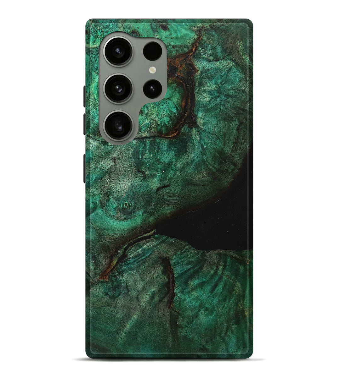 Galaxy S24 Ultra Wood+Resin Live Edge Phone Case - Brenna (Wood Burl, 698974)