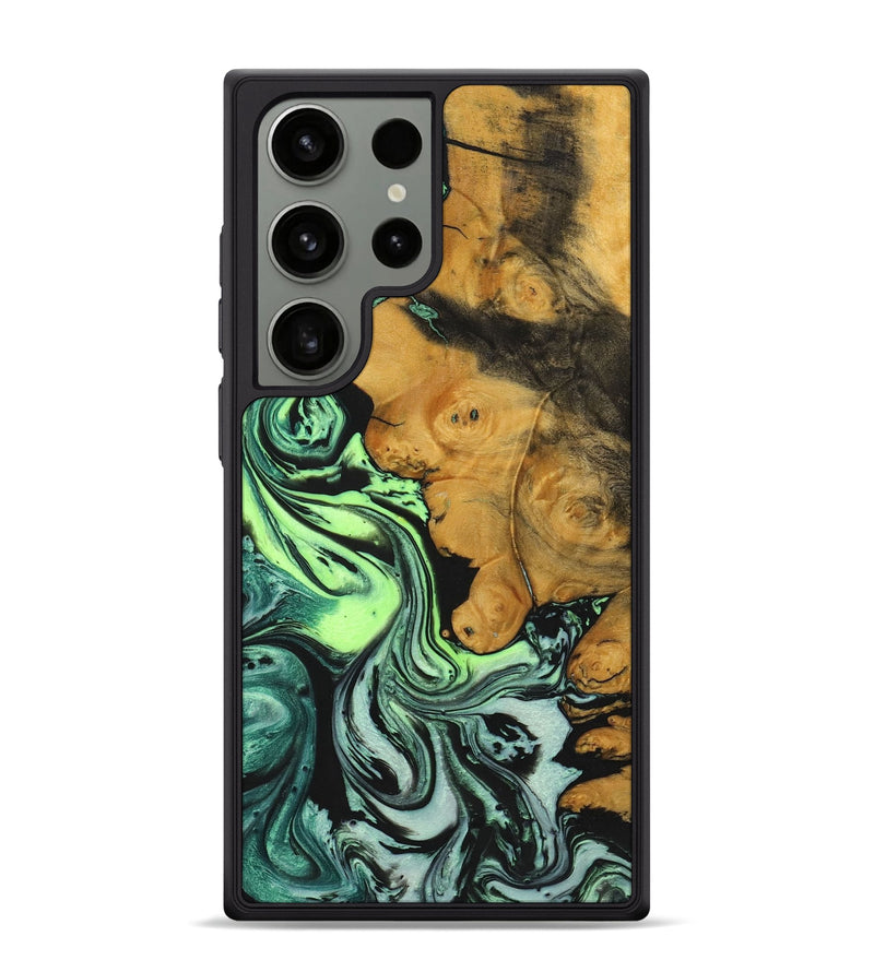 Galaxy S24 Ultra Wood+Resin Phone Case - Lester (Ombre, 699028)