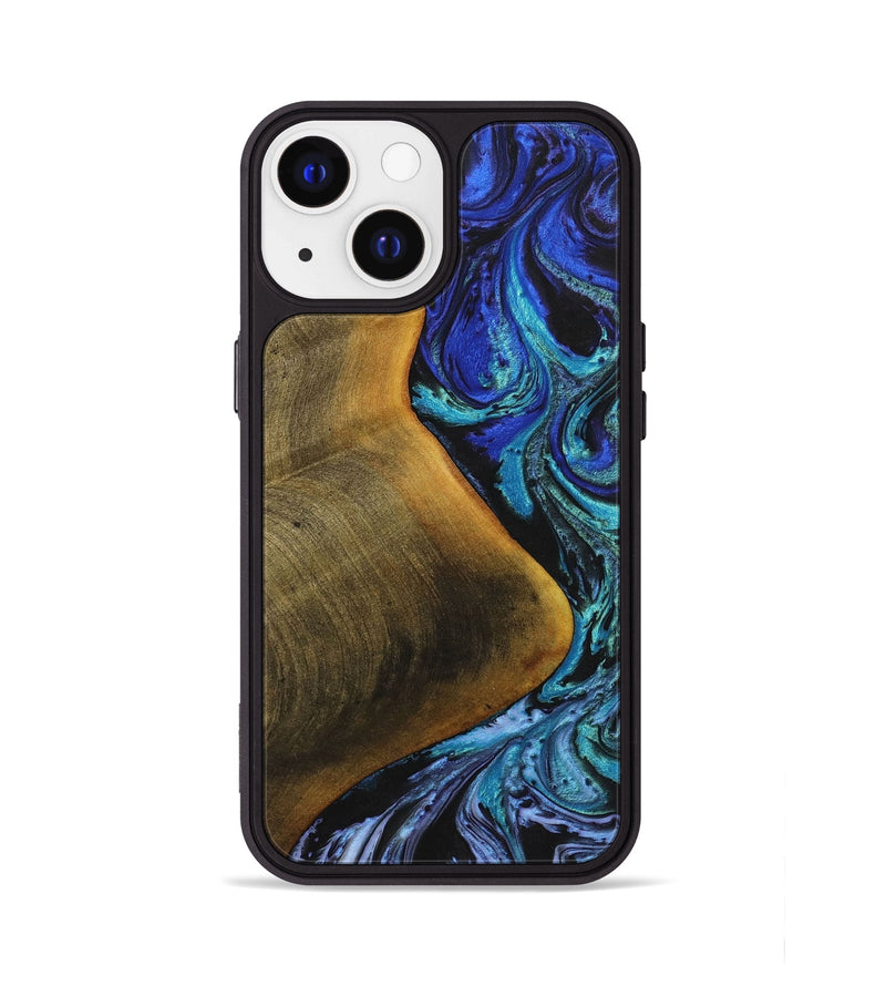 iPhone 13 Wood+Resin Phone Case - Whitney (Ombre, 699032)