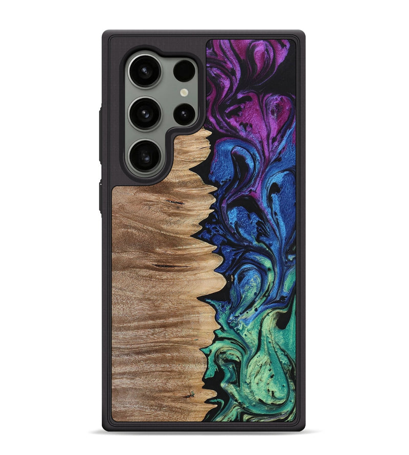 Galaxy S24 Ultra Wood+Resin Phone Case - Drew (Ombre, 699038)