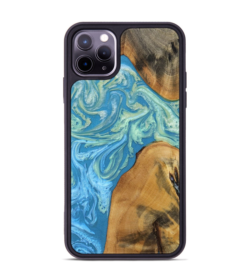 iPhone 11 Pro Max Wood+Resin Phone Case - Ryker (Ombre, 699039)