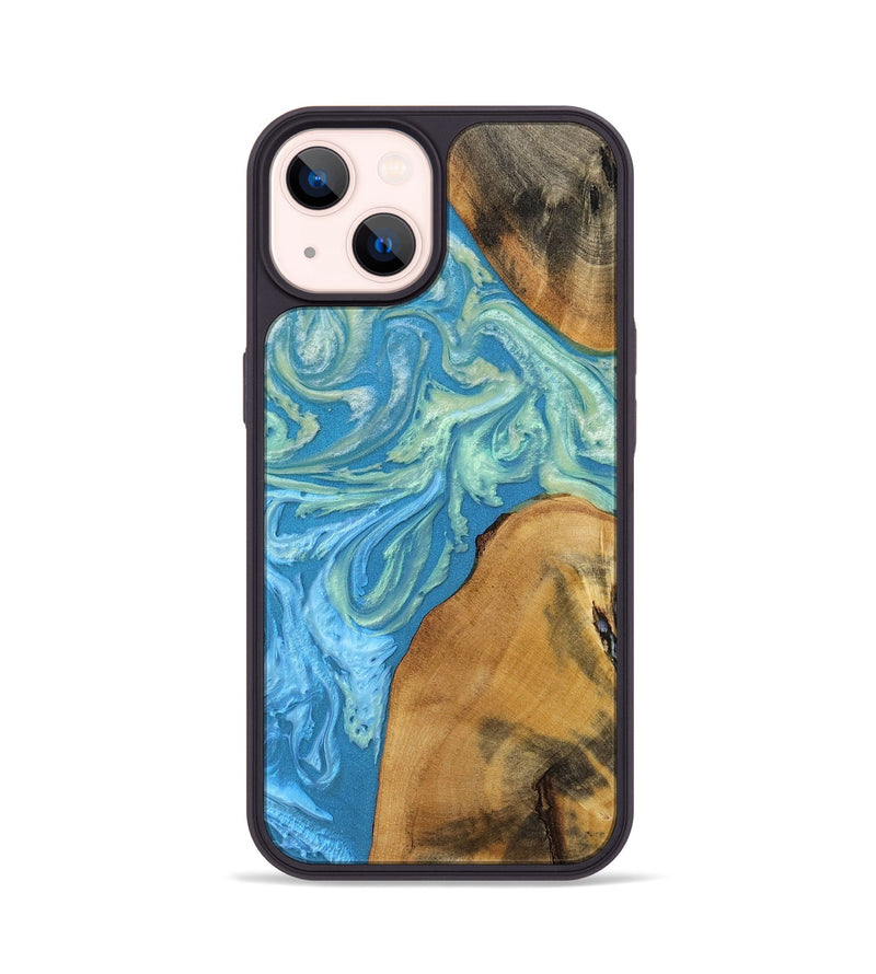 iPhone 14 Wood+Resin Phone Case - Ryker (Ombre, 699039)