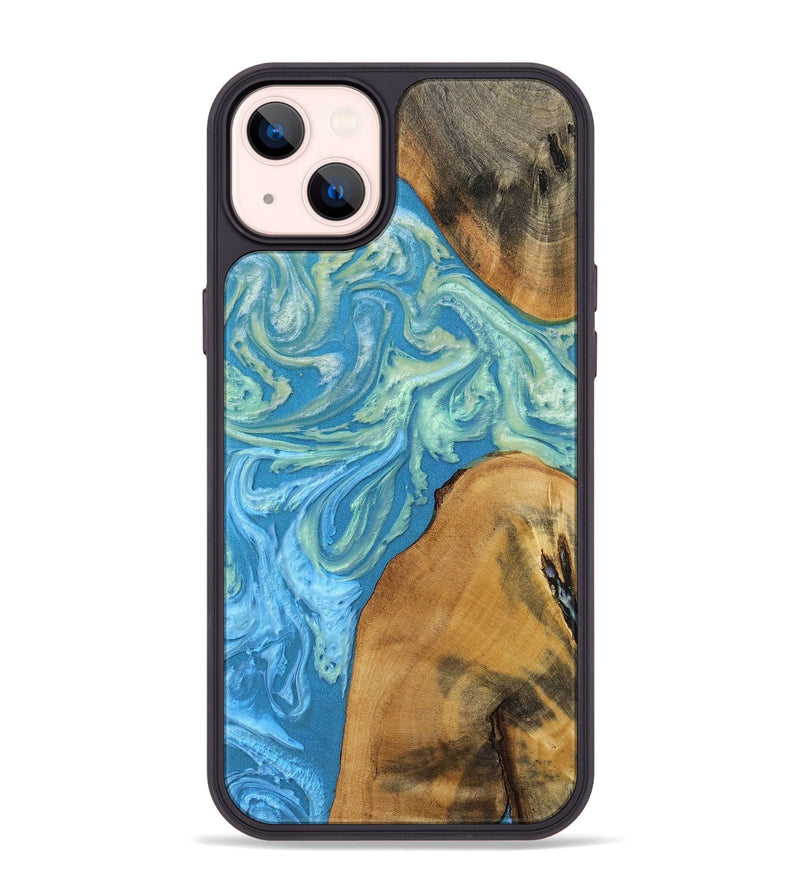iPhone 14 Plus Wood+Resin Phone Case - Ryker (Ombre, 699039)