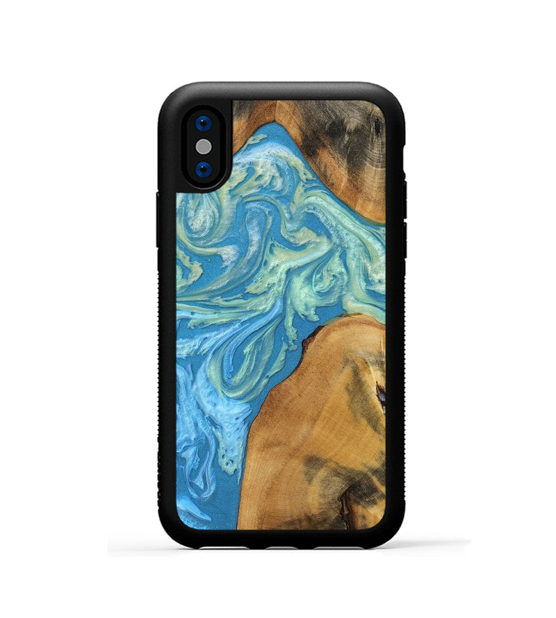 iPhone Xs Wood+Resin Phone Case - Ryker (Ombre, 699039)