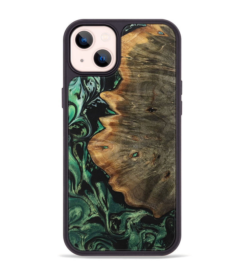 iPhone 14 Plus Wood+Resin Phone Case - Abel (Ombre, 699041)