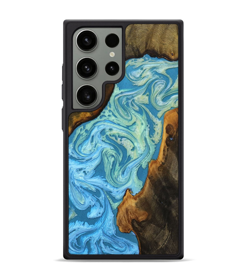 Galaxy S24 Ultra Wood+Resin Phone Case - Shelley (Ombre, 699045)