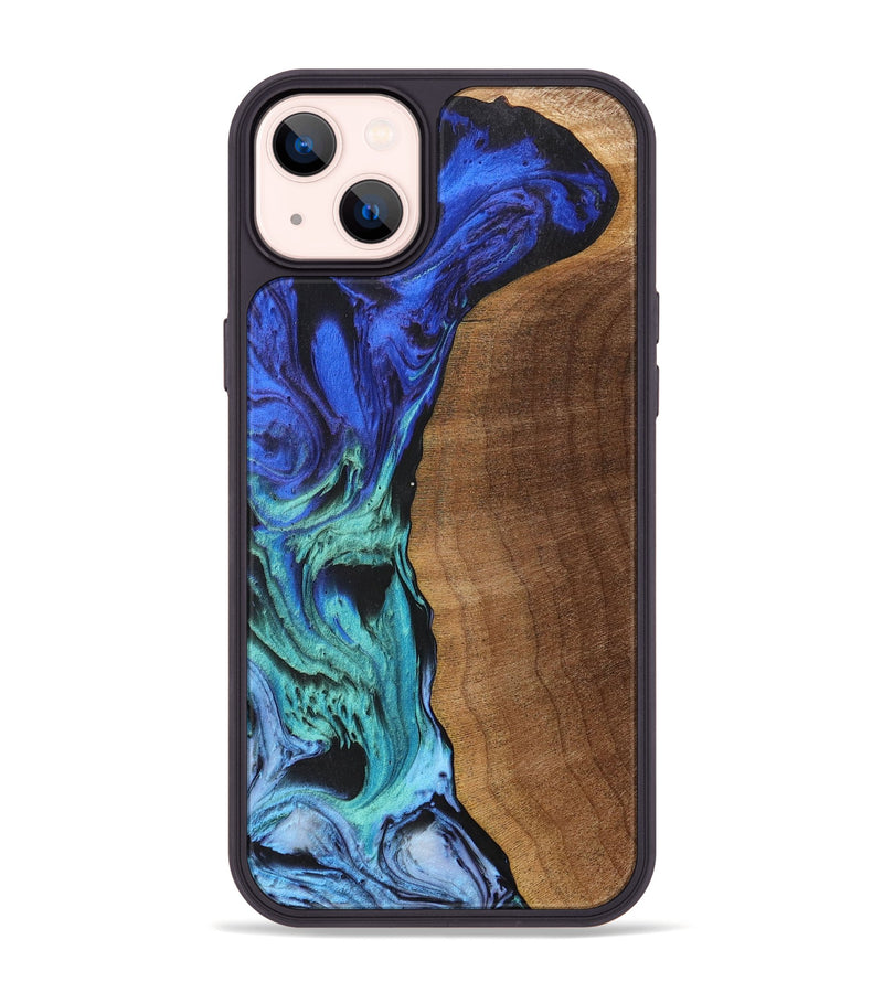 iPhone 14 Plus Wood+Resin Phone Case - Beckett (Ombre, 699047)