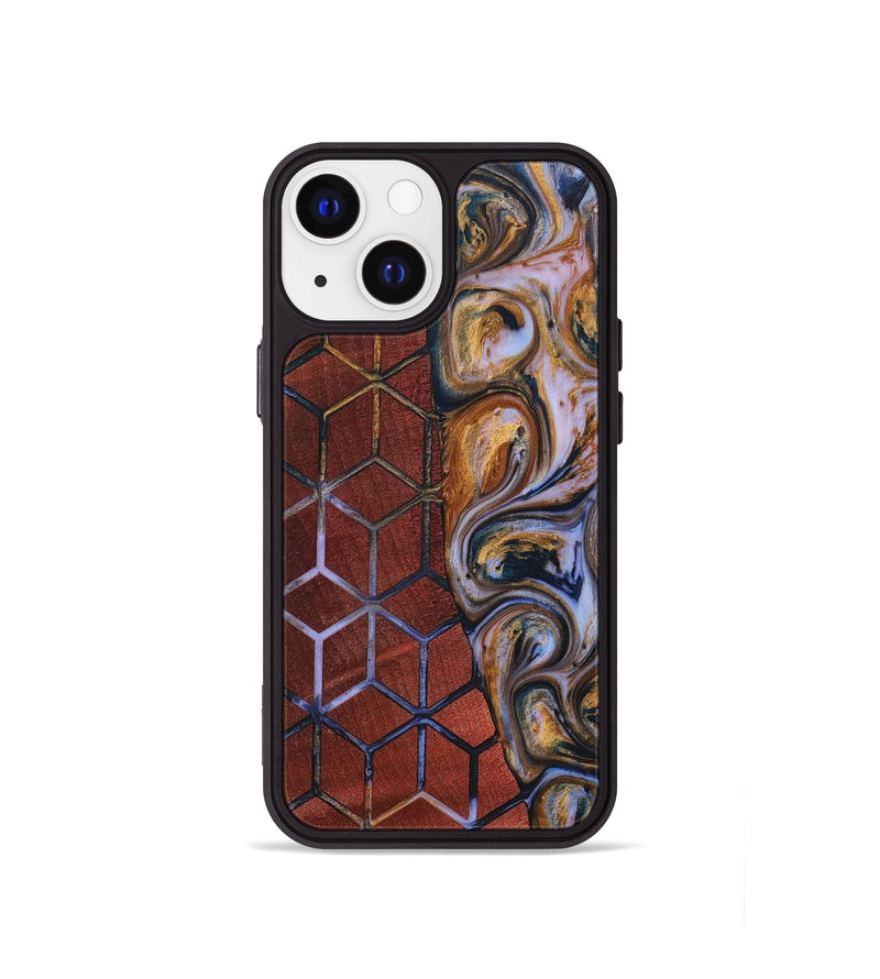 iPhone 13 mini Wood+Resin Phone Case - Diego (Pattern, 699050)