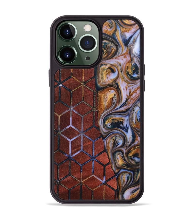 iPhone 13 Pro Max Wood+Resin Phone Case - Diego (Pattern, 699050)