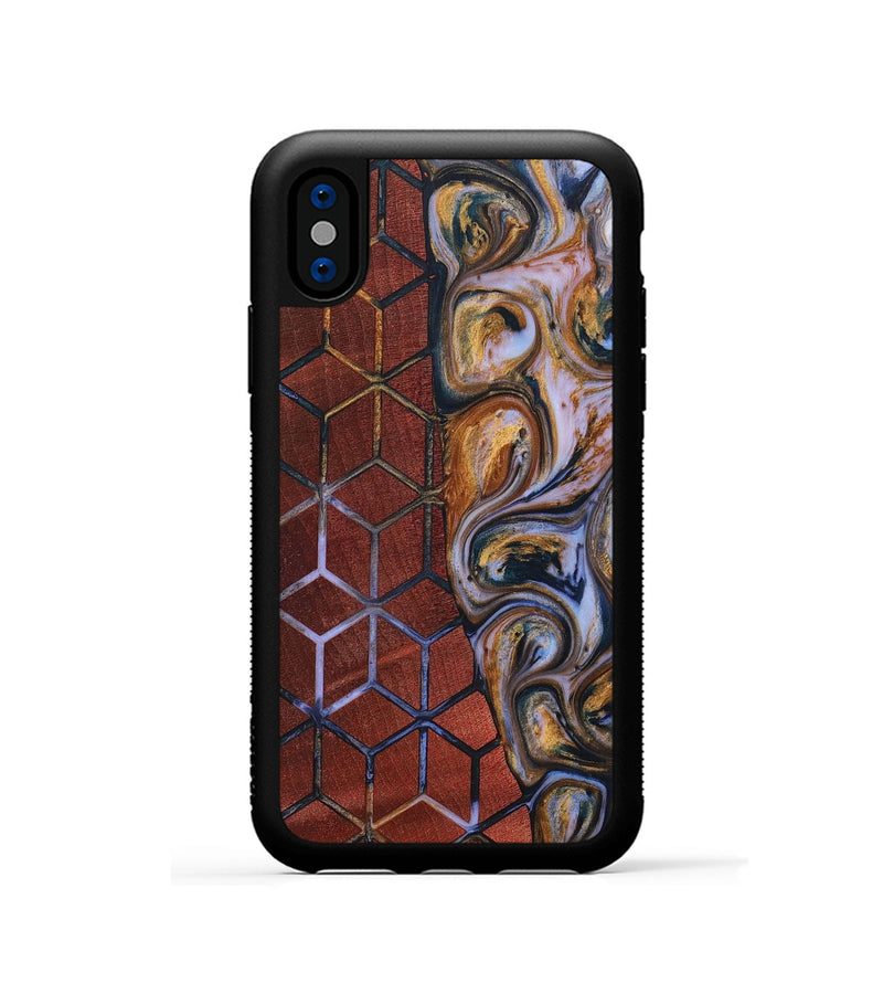 iPhone Xs Wood+Resin Phone Case - Diego (Pattern, 699050)
