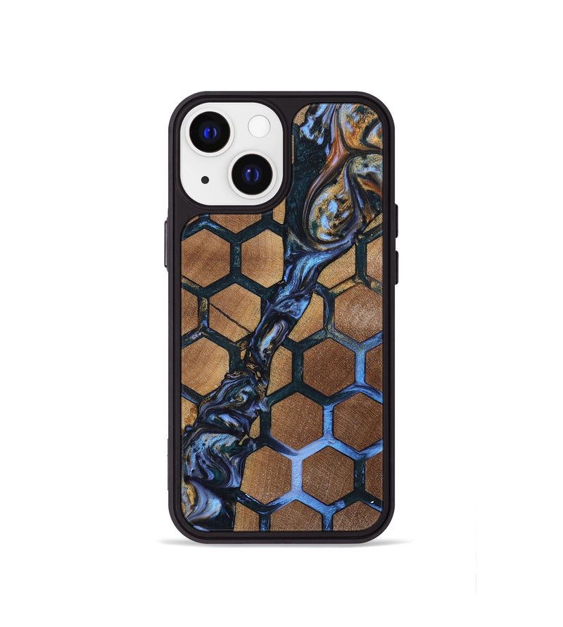 iPhone 13 mini Wood+Resin Phone Case - Sheryl (Pattern, 699052)