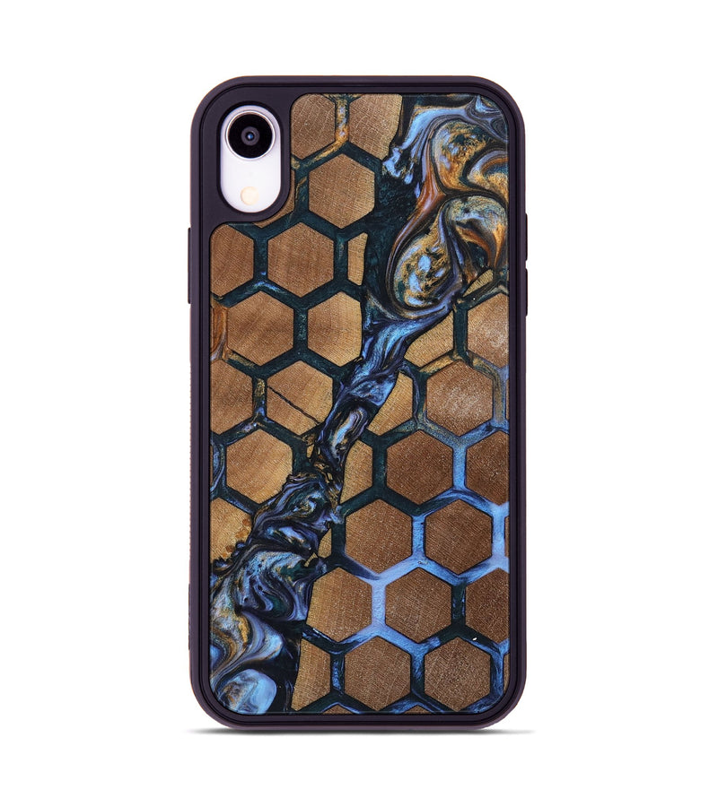 iPhone Xr Wood+Resin Phone Case - Sheryl (Pattern, 699052)