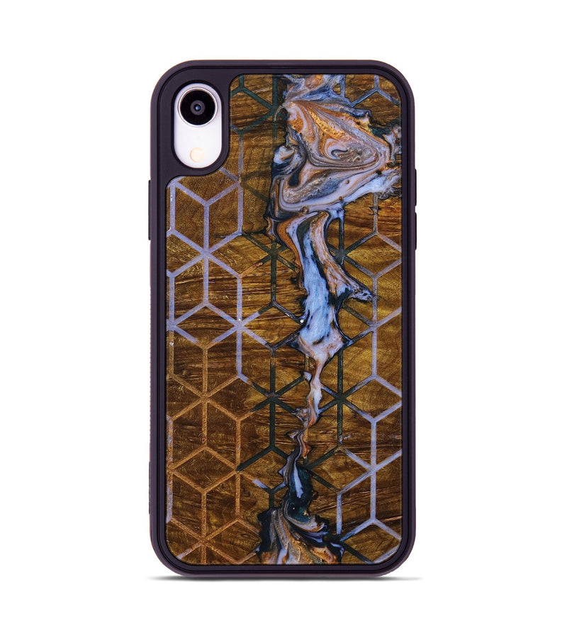 iPhone Xr Wood+Resin Phone Case - Jordyn (Pattern, 699054)