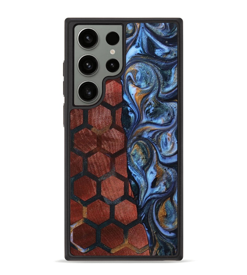 Galaxy S23 Ultra Wood+Resin Phone Case - Mitchell (Pattern, 699056)