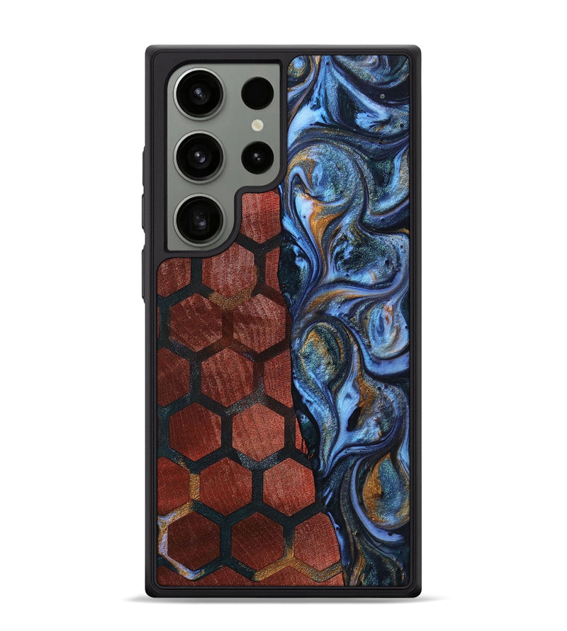 Galaxy S24 Ultra Wood+Resin Phone Case - Mitchell (Pattern, 699056)