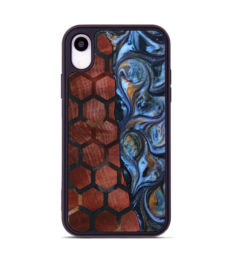 iPhone Xr Wood+Resin Phone Case - Mitchell (Pattern, 699056)