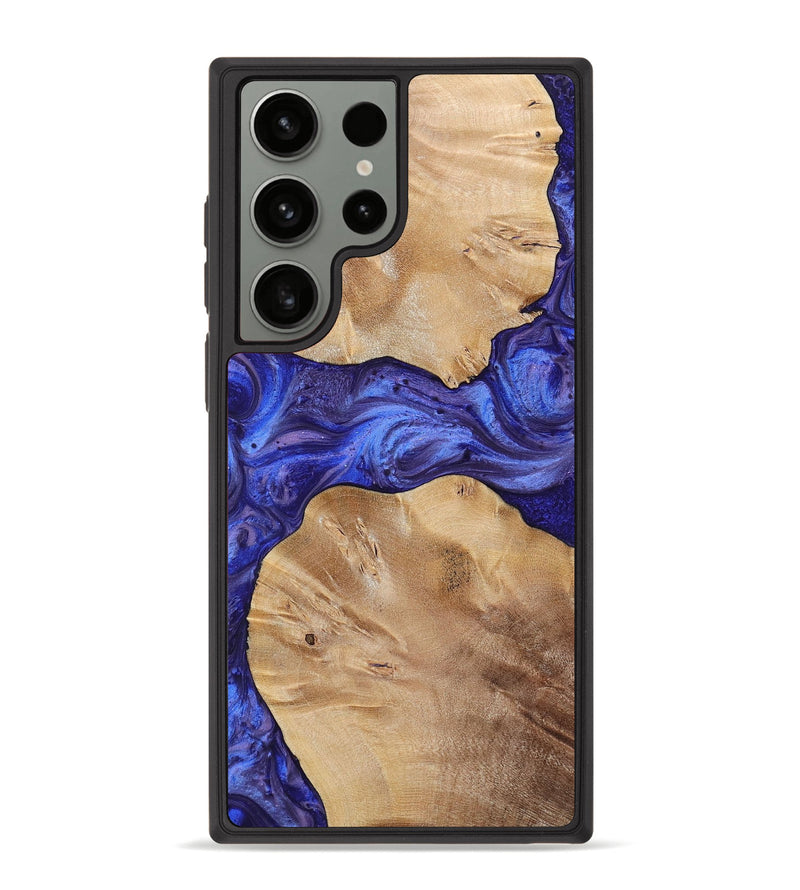 Galaxy S23 Ultra Wood+Resin Phone Case - Dean (Purple, 699092)