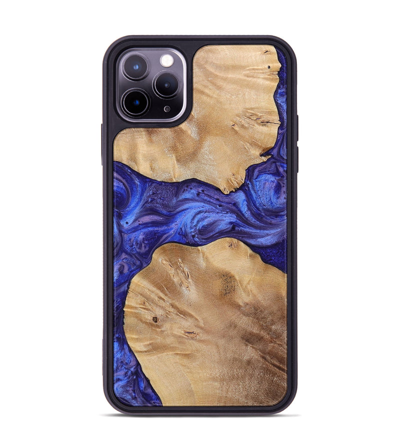 iPhone 11 Pro Max Wood+Resin Phone Case - Dean (Purple, 699092)