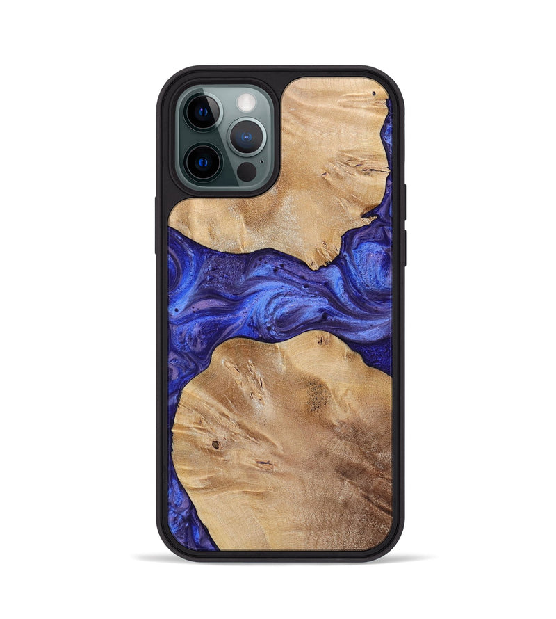 iPhone 12 Pro Wood+Resin Phone Case - Dean (Purple, 699092)