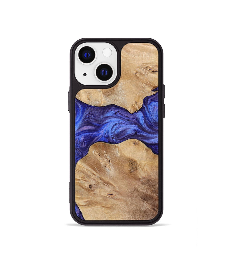 iPhone 13 mini Wood+Resin Phone Case - Dean (Purple, 699092)