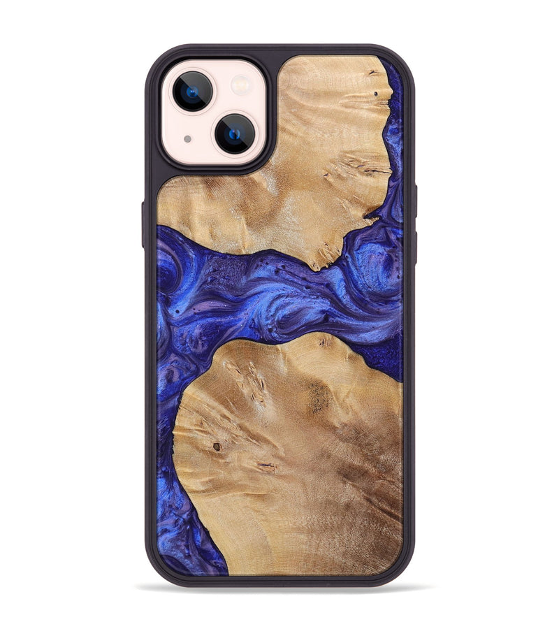 iPhone 14 Plus Wood+Resin Phone Case - Dean (Purple, 699092)