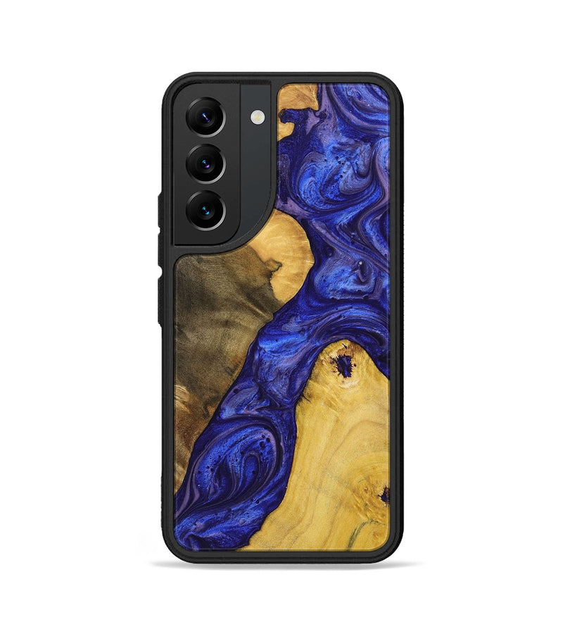 Galaxy S22 Wood+Resin Phone Case - Adrienne (Purple, 699094)