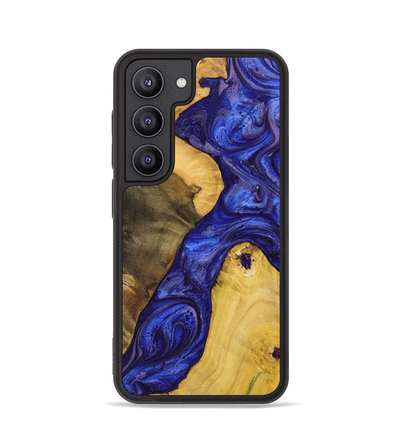 Galaxy S23 Wood+Resin Phone Case - Adrienne (Purple, 699094)