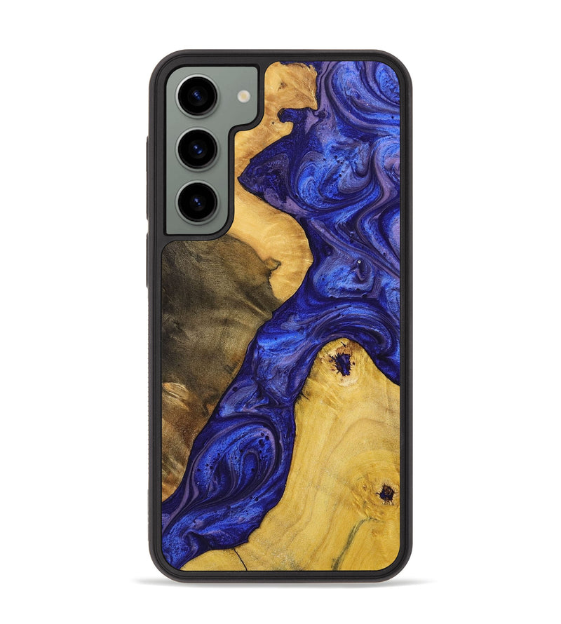 Galaxy S23 Plus Wood+Resin Phone Case - Adrienne (Purple, 699094)