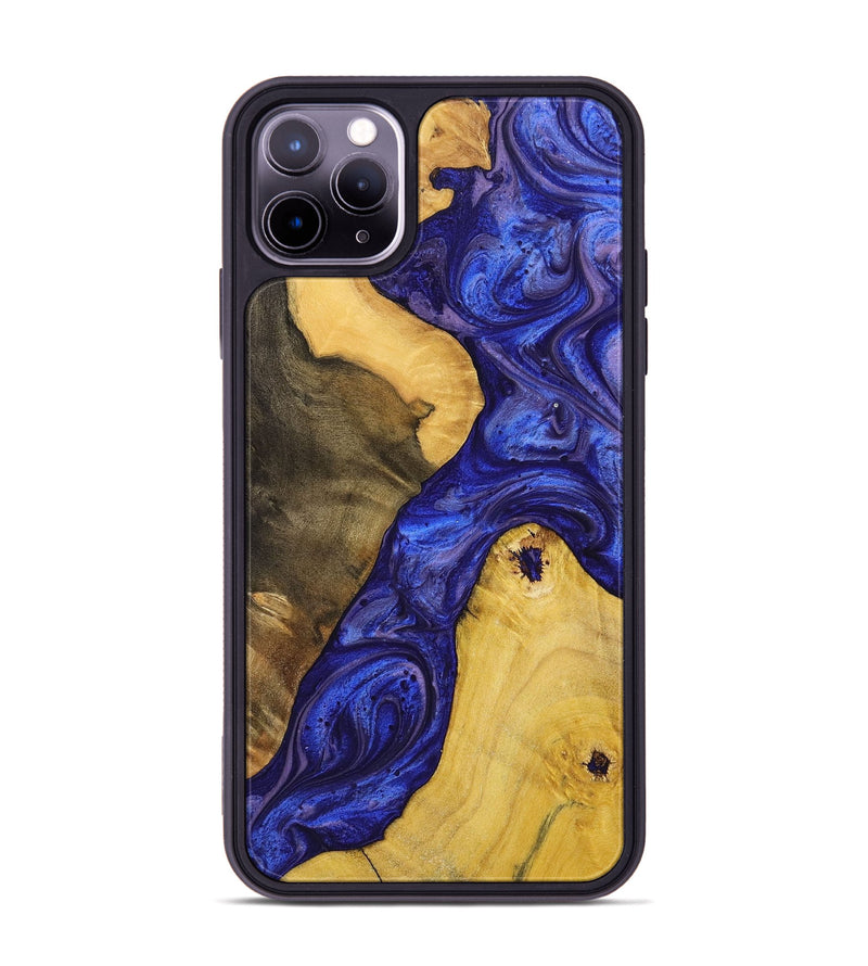 iPhone 11 Pro Max Wood+Resin Phone Case - Adrienne (Purple, 699094)