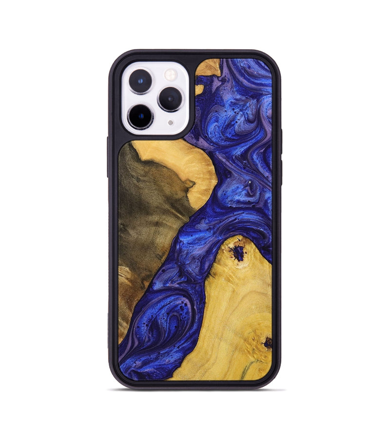 iPhone 11 Pro Wood+Resin Phone Case - Adrienne (Purple, 699094)