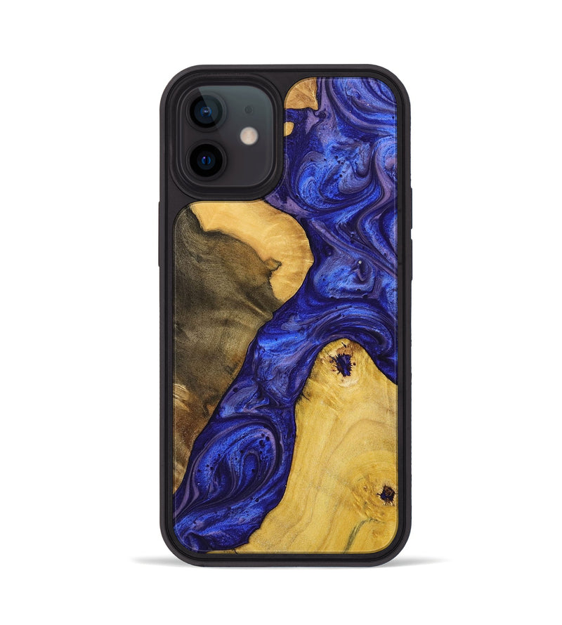 iPhone 12 Wood+Resin Phone Case - Adrienne (Purple, 699094)