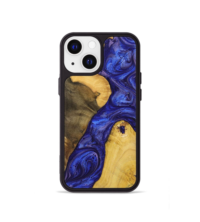 iPhone 13 mini Wood+Resin Phone Case - Adrienne (Purple, 699094)