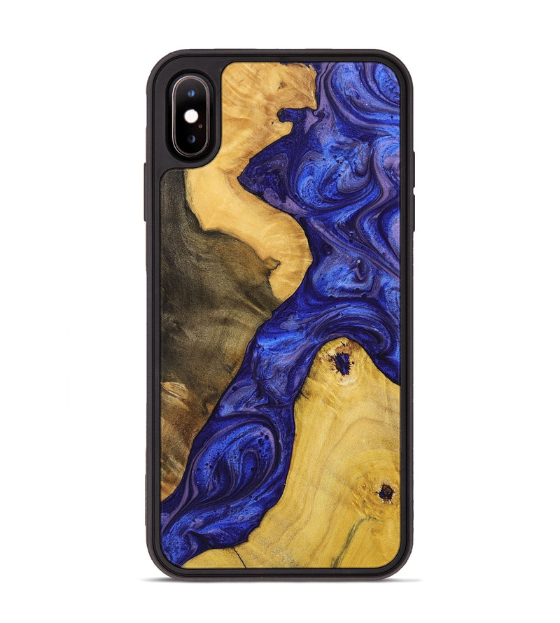 iPhone Xs Max Wood+Resin Phone Case - Adrienne (Purple, 699094)
