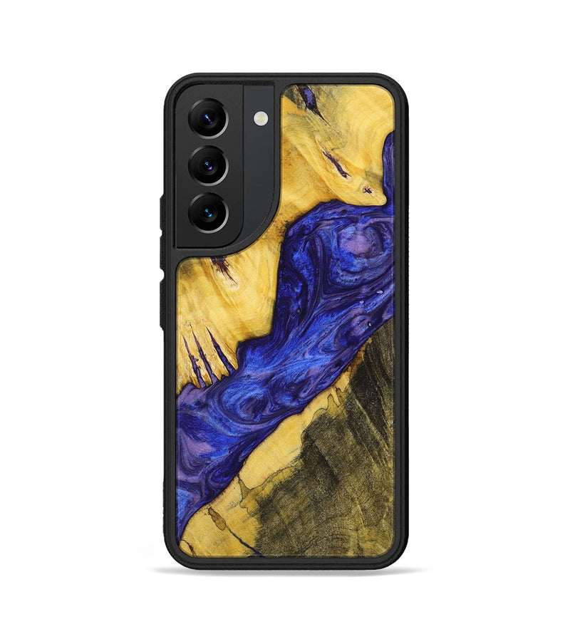 Galaxy S22 Wood+Resin Phone Case - Janice (Purple, 699096)