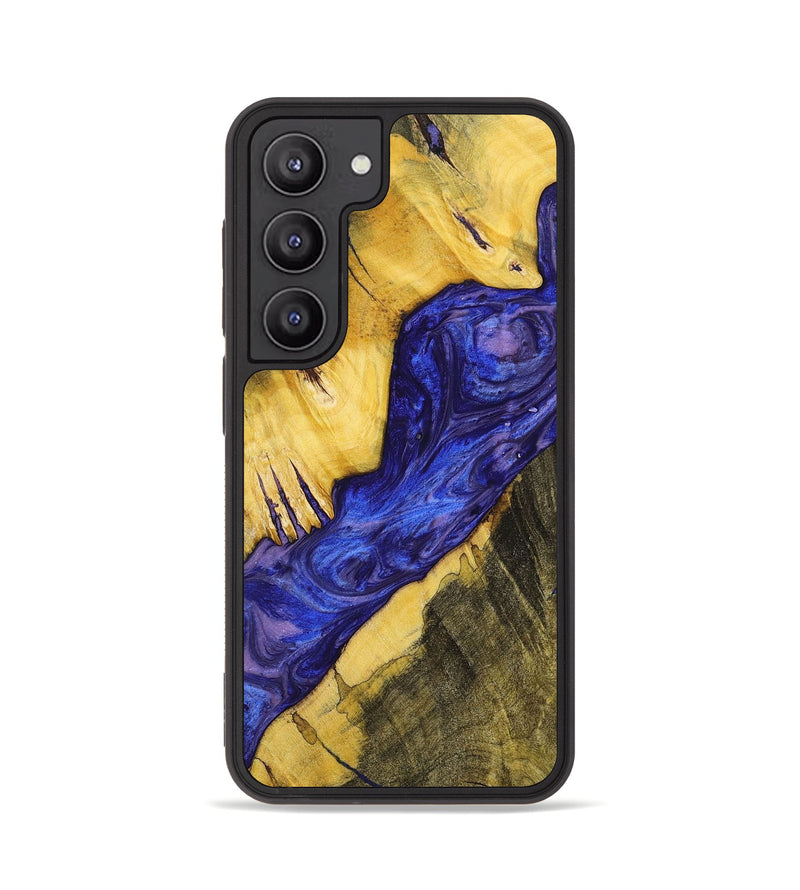 Galaxy S23 Wood+Resin Phone Case - Janice (Purple, 699096)