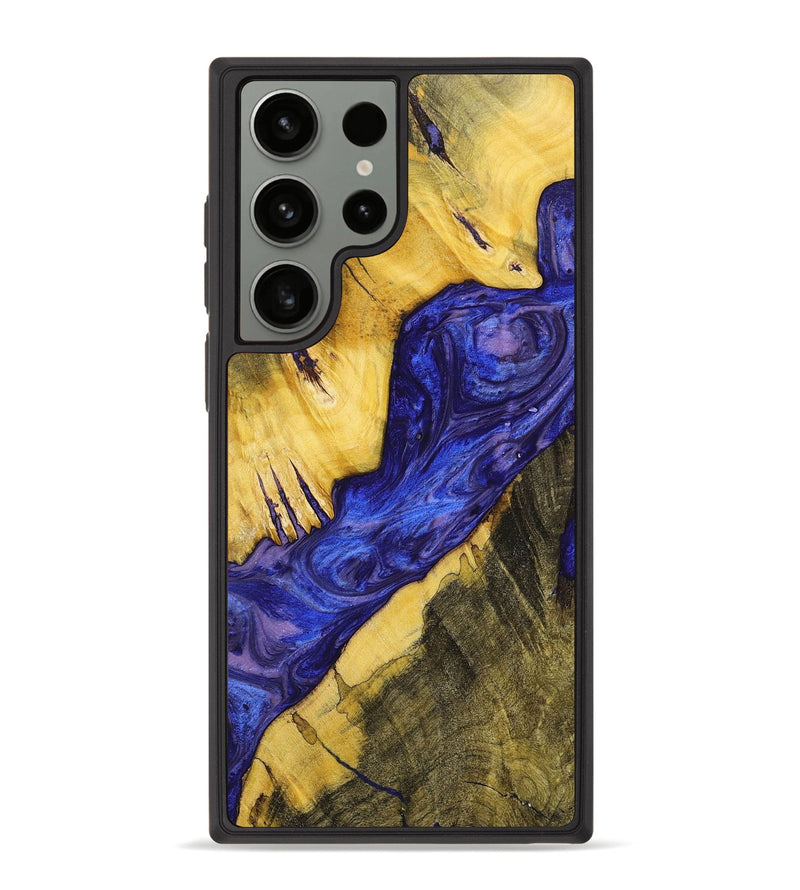 Galaxy S23 Ultra Wood+Resin Phone Case - Janice (Purple, 699096)