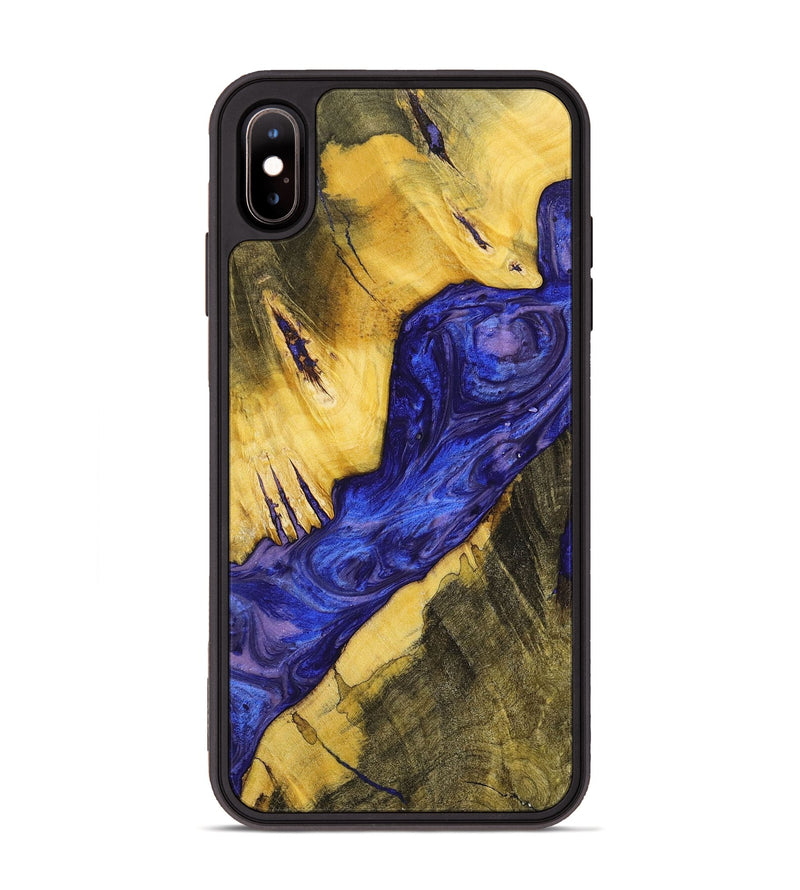 iPhone Xs Max Wood+Resin Phone Case - Janice (Purple, 699096)